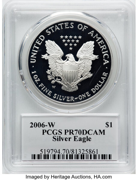 2006-W $1  Silver Eagle PR DCAM PR70 DCAM thumbnail 18