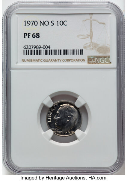 1970 10c No S, FS-501 PR