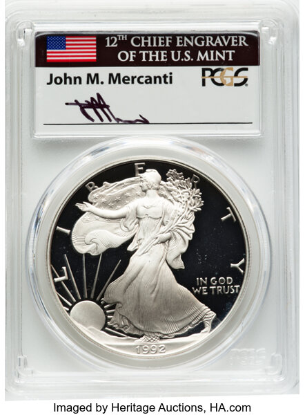 1992-S $1  Silver Eagle PR DCAM OGP thumbnail 11