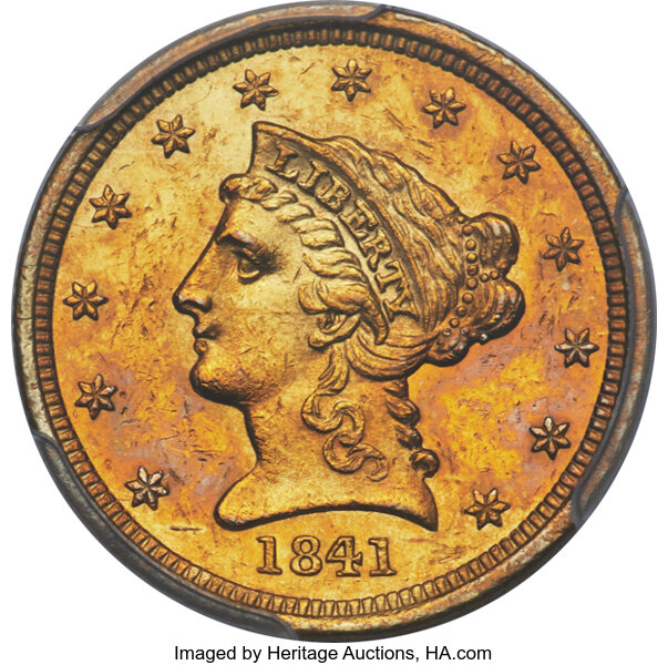 1841 $2 1/2 MS