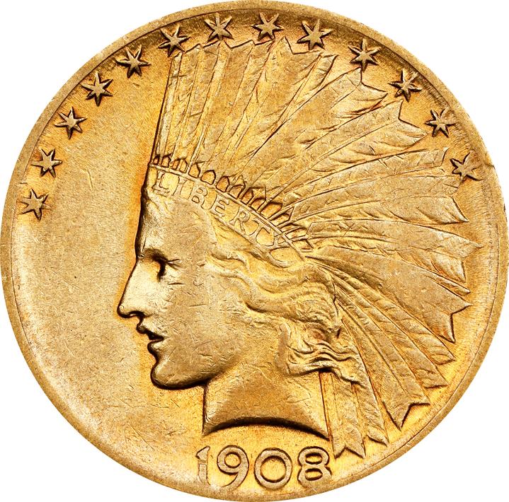 1908-S $10  MS thumbnail 8
