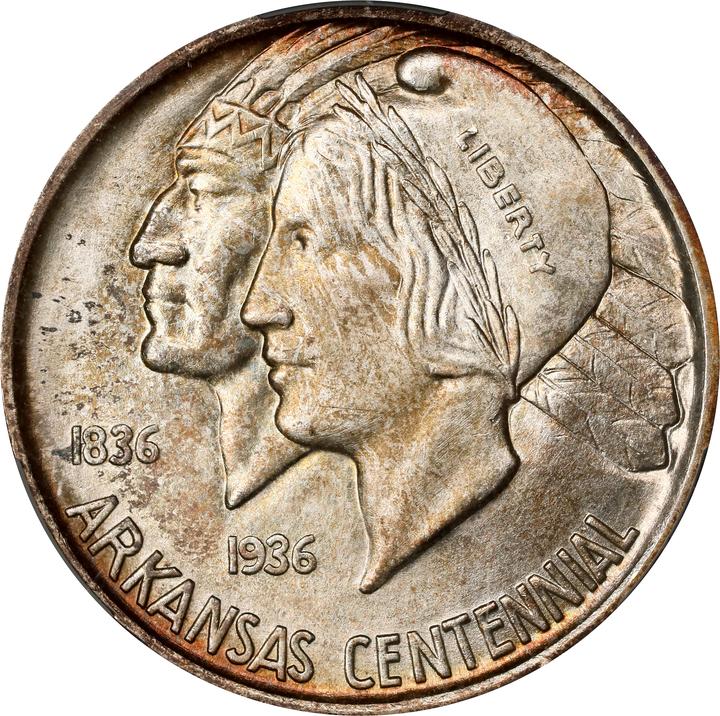 1938 50c Arkansas MS67 thumbnail 3