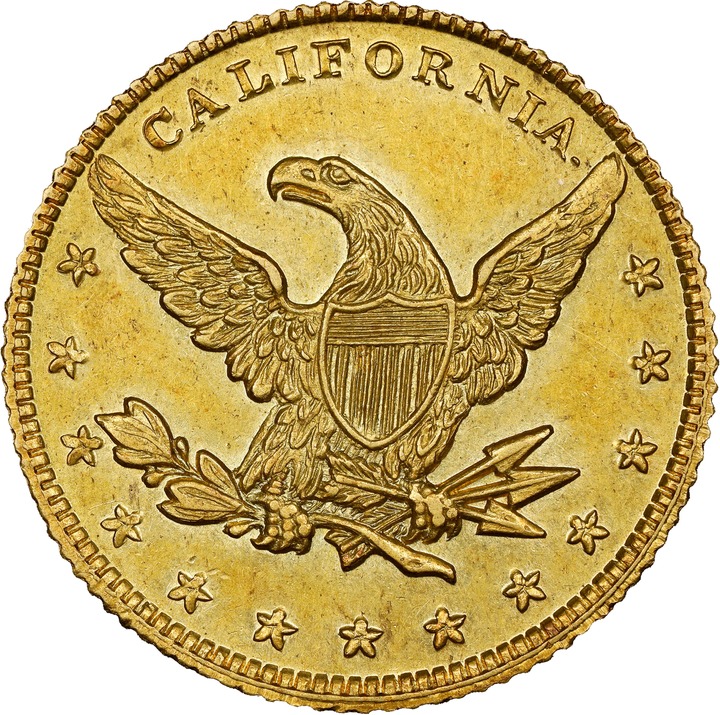 (1849) G$10 Miners Bank, K-1 MS thumbnail 3