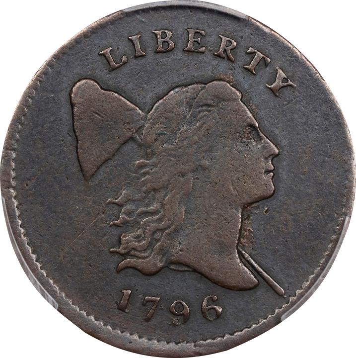 1796 1/2c Pole MS BN AU50 BN thumbnail 23