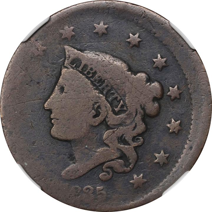 Image for 1835 1c Head of 1836, N-15 MS BN AG3 BN