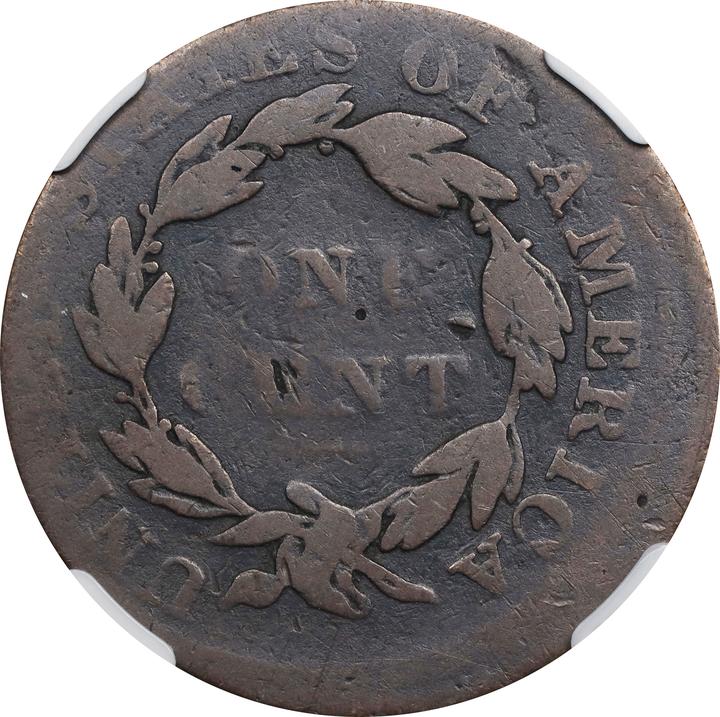 1835 1c Head of 1836, N-15 MS BN AG3 BN thumbnail 2