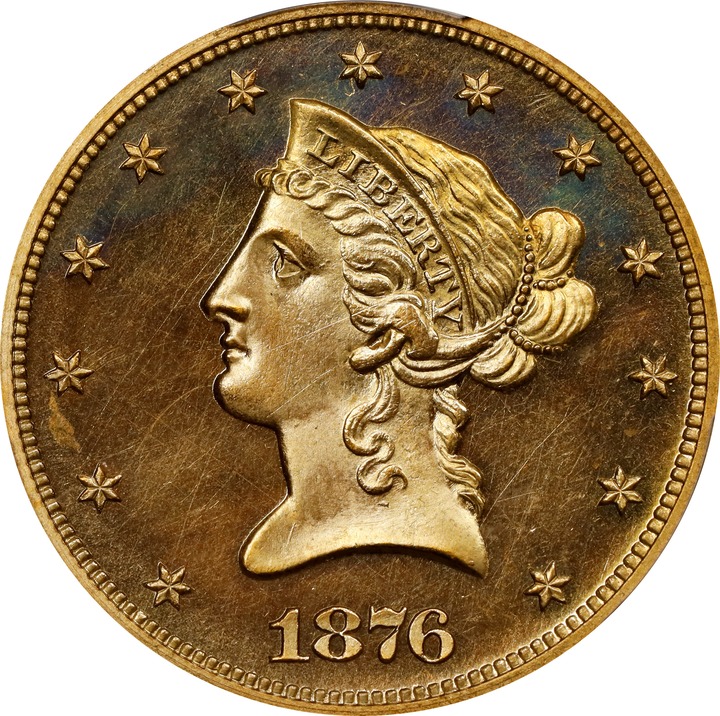 Liberty Gold Eagle $10  Motto, 1866-1907 PR CAM [Type] PR64 CAM thumbnail 6