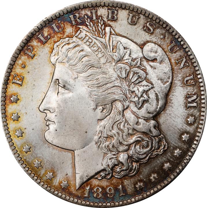 Image for 1891-CC $1  Spitting Eagle, VAM-3 MS66