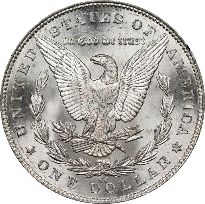 1890-CC $1  GSA Hoard, Hard package MS62 CAC thumbnail 6