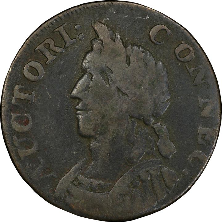 1786 Copper Connecticut, Mailed Bust, Hercules MS BN G4 BN thumbnail 15