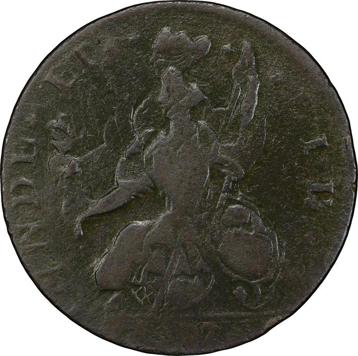1787 Copper Connecticut, Mailed Bust Left MS BN VF20 BN thumbnail 2