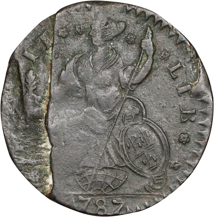 1787 Copper Connecticut, Mailed Bust Left, CONNECT, INDE MS BN G4 BN thumbnail 4