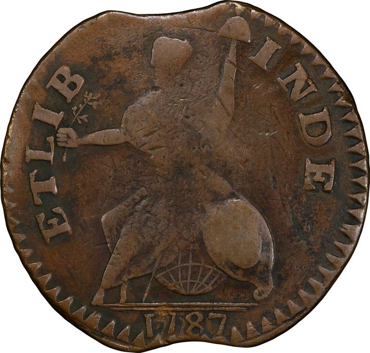 1787 Copper Connecticut, Small Head Right, ET LIB MS BN VG10 BN thumbnail 20