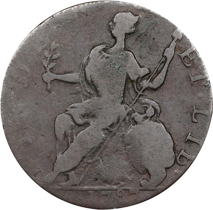 1787 Copper Connecticut, Mailed Bust Left, Horned MS BN VG10 BN thumbnail 12