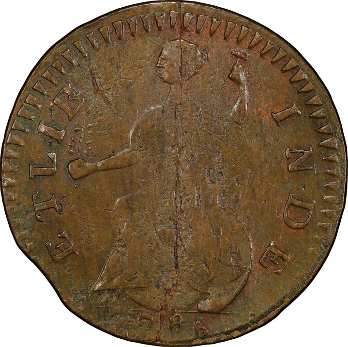 1786 Copper Connecticut, Small Head Right, ETLIB INDE MS BN thumbnail 12