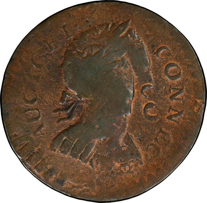 1786 Copper Connecticut, Small Head Right, ETLIB INDE MS BN thumbnail 5