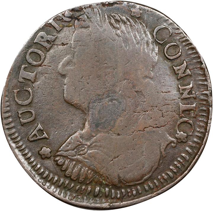 1788 Copper Connecticut, Draped Bust Left MS BN thumbnail 8