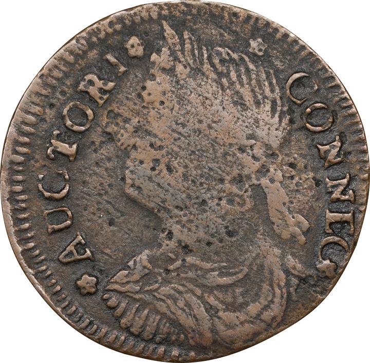 1788 Copper Connecticut, Draped Bust Left MS BN thumbnail 9