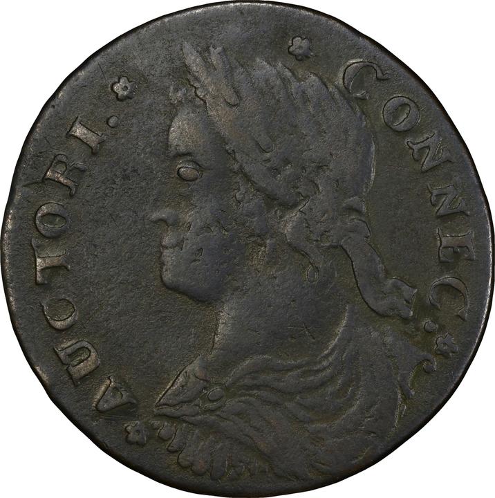 1788 Copper Connecticut, Draped Bust Left MS BN thumbnail 10