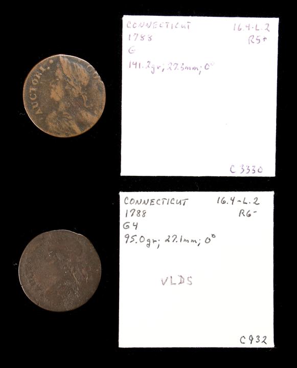 1788 Copper Connecticut, Draped Bust Left MS BN thumbnail 11