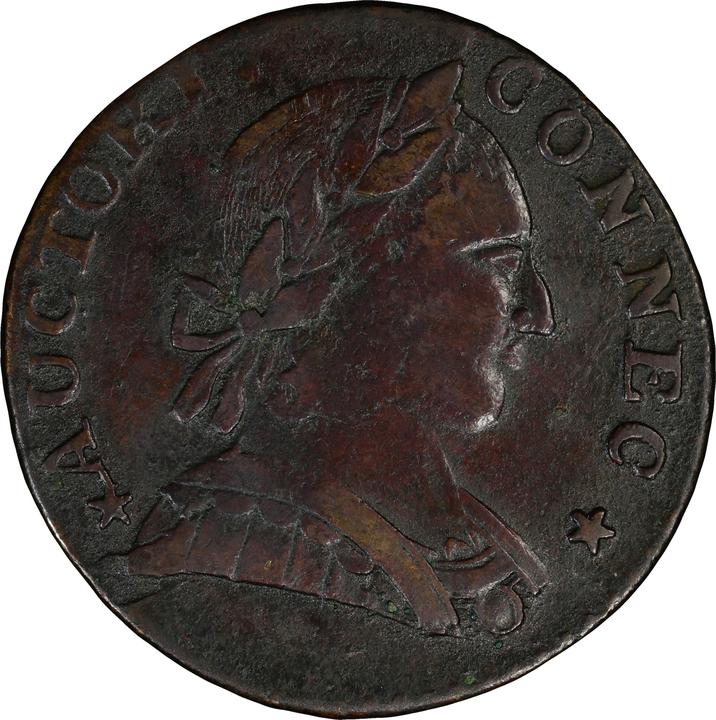 1788 Copper Connecticut, Mailed Bust Right MS BN thumbnail 5