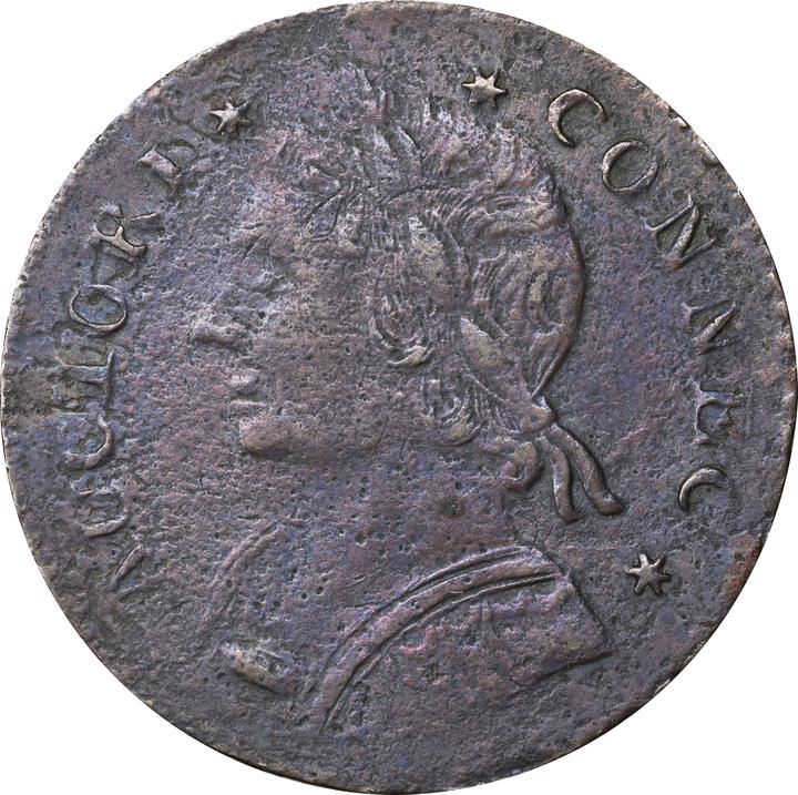 1788 Copper Connecticut, Mailed Bust Left MS BN thumbnail 9