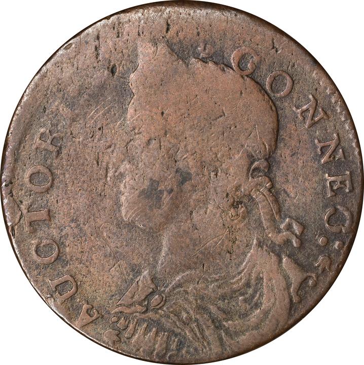 1787 Copper Connecticut, Draped Bust Left, ETLIR MS BN thumbnail 3