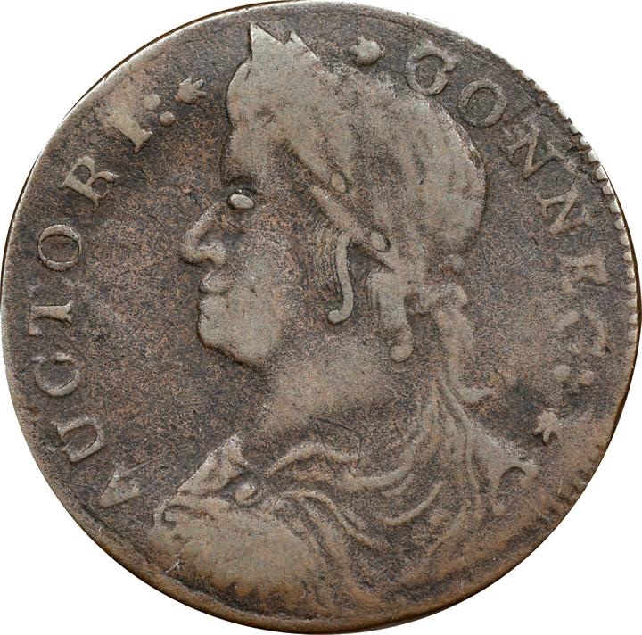 1787 Copper Connecticut, Draped Bust Left, ETLIR MS BN thumbnail 6