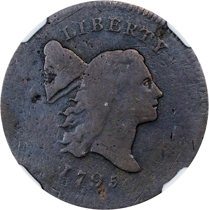 1795 1/2c No Pole, Plain Edge MS RB thumbnail 5