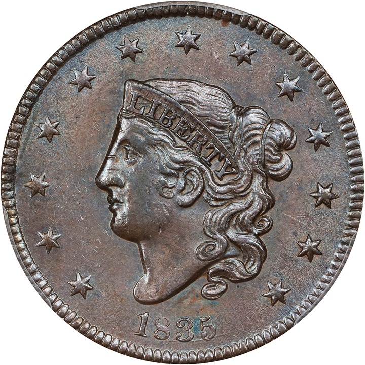 1835 1c Head of 1836 MS BN VG8 BN CAC thumbnail 17