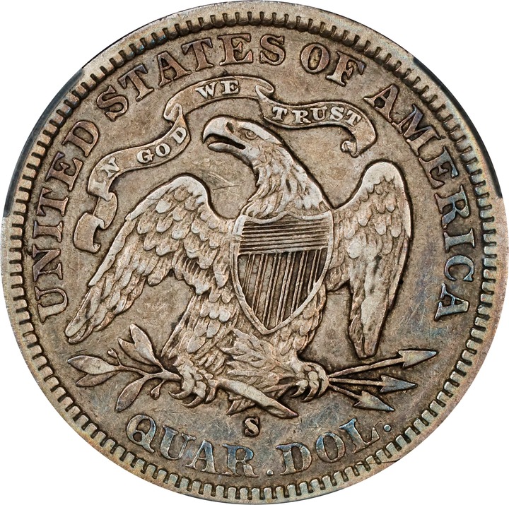 1877-S 25c XF40 thumbnail 2