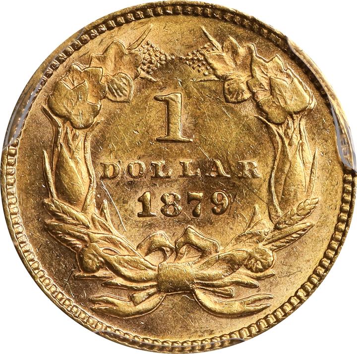 1879 G$1 VF30 thumbnail 9