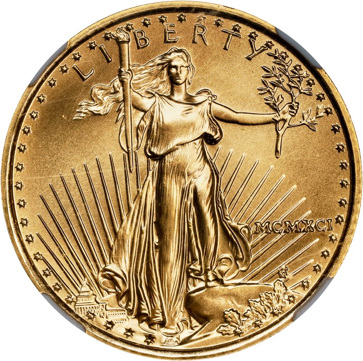 1991 $10  Gold Eagle MS thumbnail 17