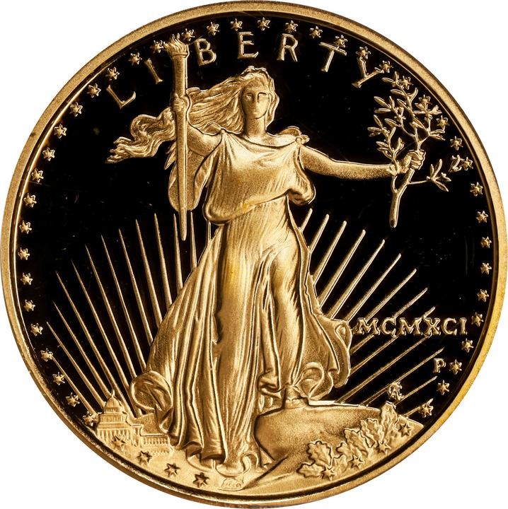 Image for 1991-P $10  Gold Eagle PR DCAM PR70 DCAM