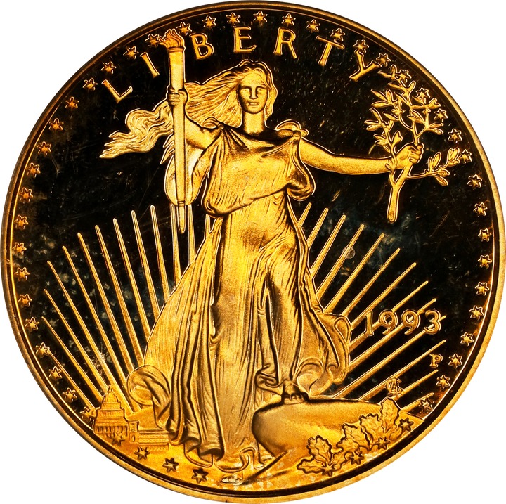 1993-P $10  Gold Eagle PR DCAM PR66 DCAM thumbnail 10