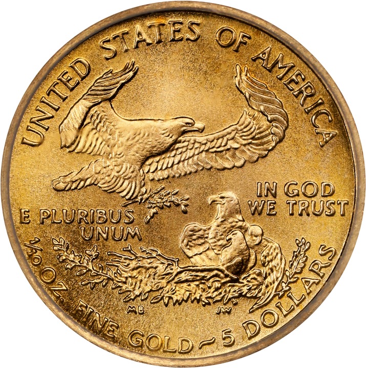 2005 $5  Gold Eagle MS70 thumbnail 2