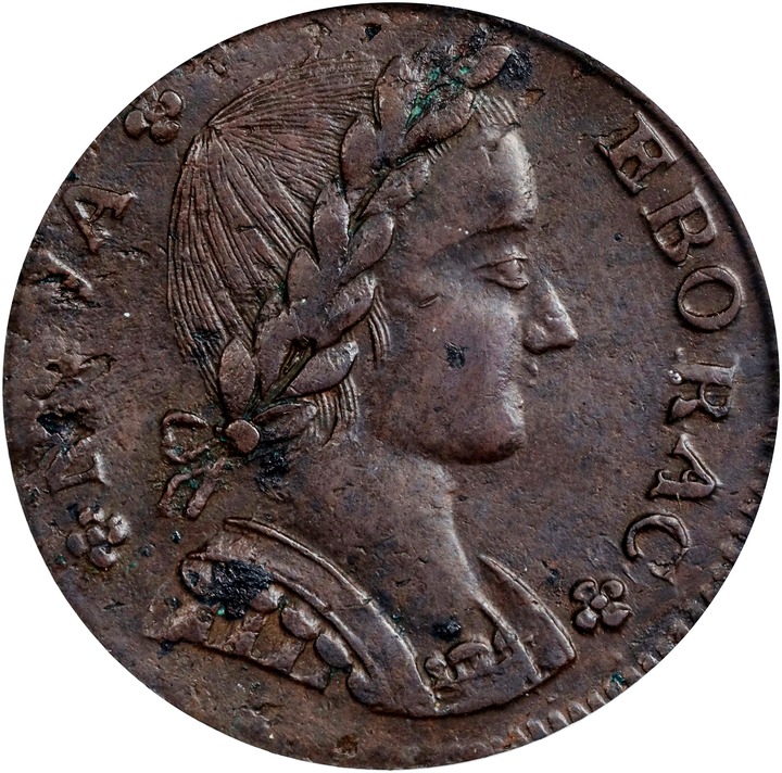 1787 Copper Nova Eborac, Seated Left MS BN AU53 BN thumbnail 9