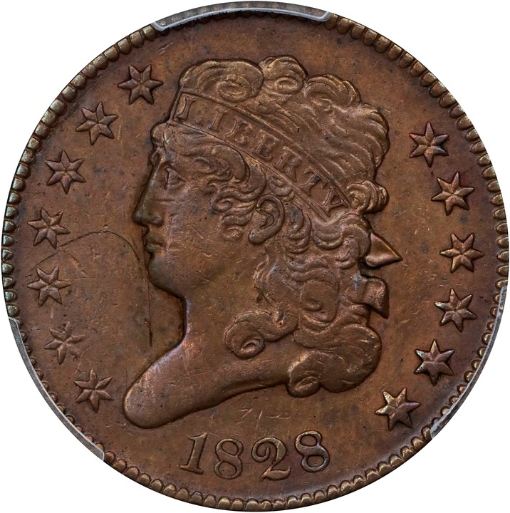 1828 1/2c 13 Stars MS BN thumbnail 5