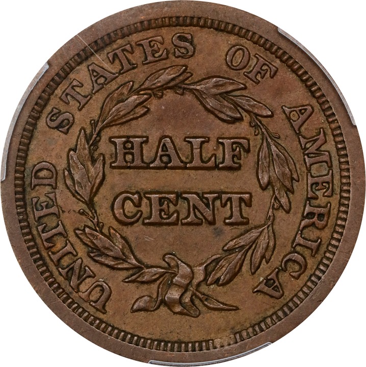 1850 1/2c MS BN XF40 BN thumbnail 24