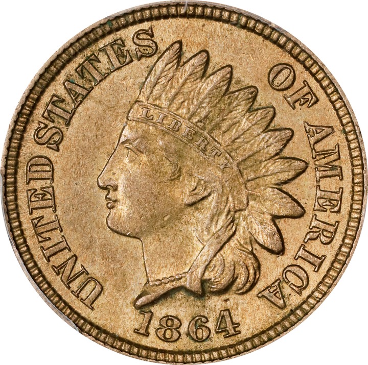 1864 1c Copper Nickel MS thumbnail 20