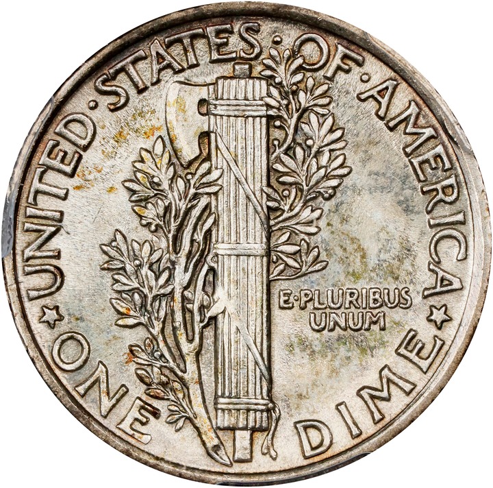 1916 10c Mercury MS FB MS63 FB thumbnail 8