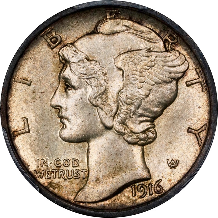 1916-S 10c Mercury MS FB thumbnail 12