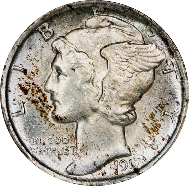 1917 10c MS FB MS62 FB CAC thumbnail 25