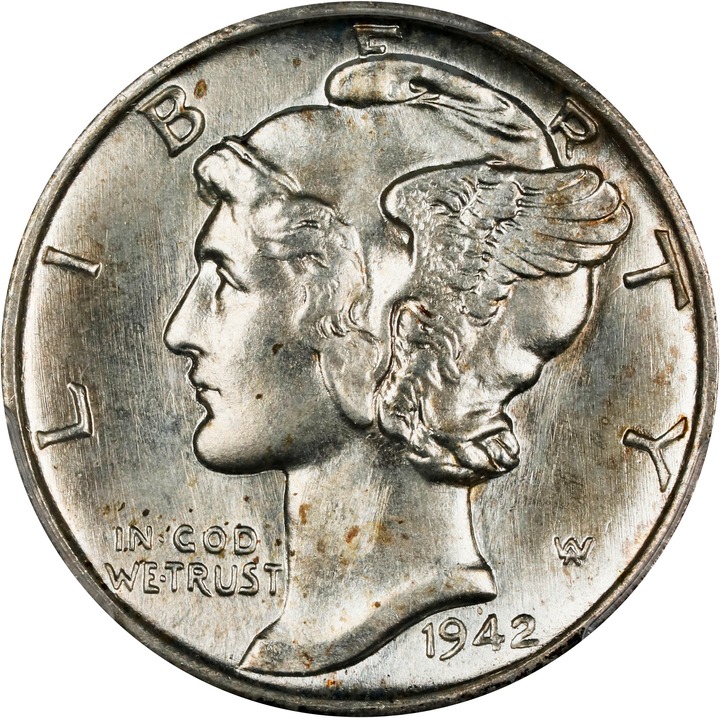 1942-S/S 10c Repunched Mintmark, FS-502 MS thumbnail 4