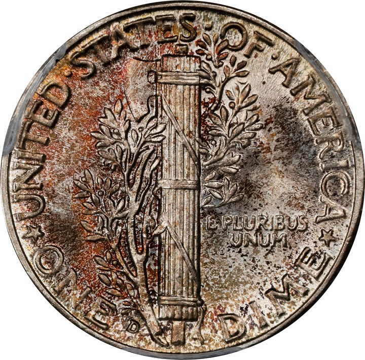 1945-D 10c MS67 thumbnail 8