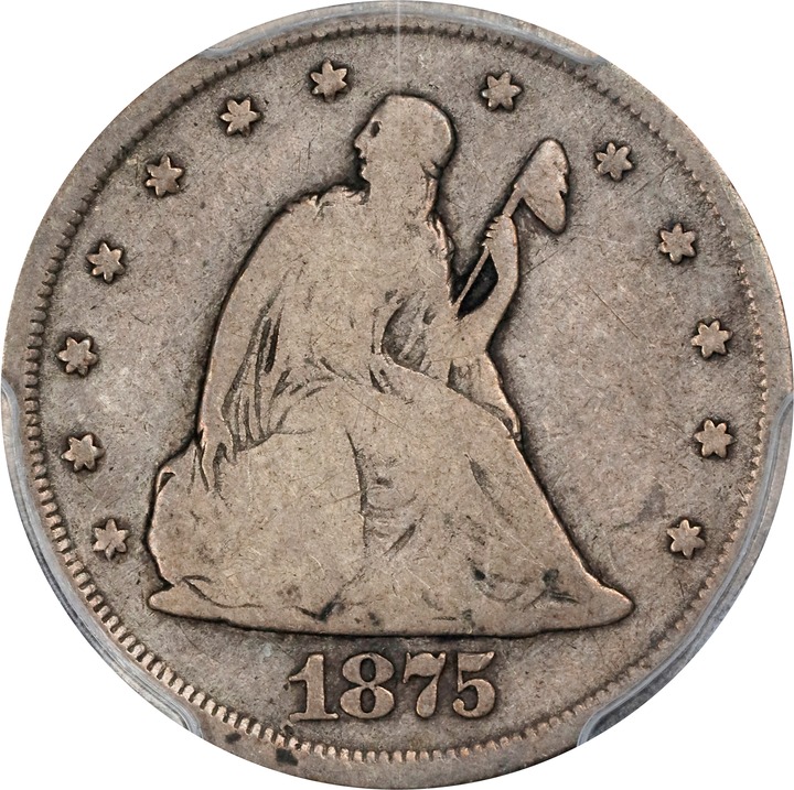 Image for 1875-CC 20c VG8