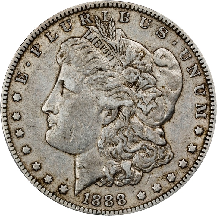 Image for 1888-O $1  Hot Lips XF40