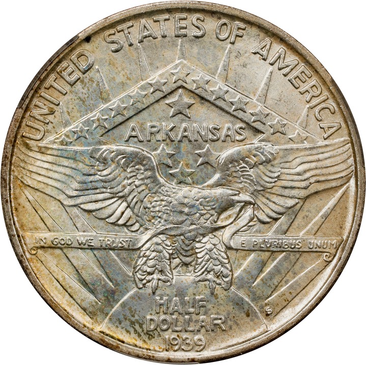 1939-S 50c Arkansas MS64 thumbnail 4