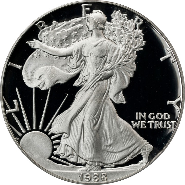 1988-S $1  Silver Eagle PR DCAM PR65 DCAM CAC thumbnail 23