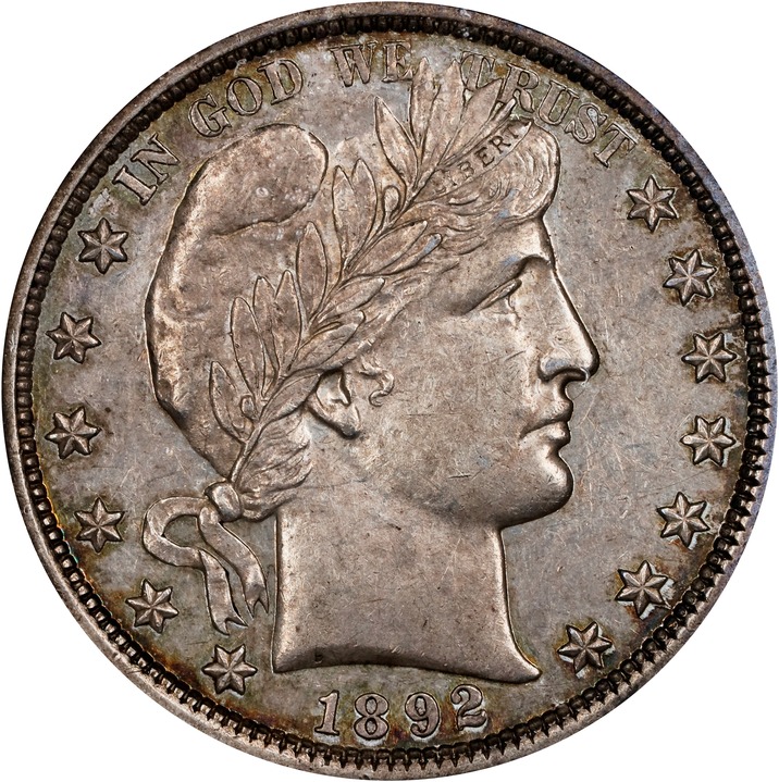1892 50c Tripled Die Reverse, FS-801 MS thumbnail 3
